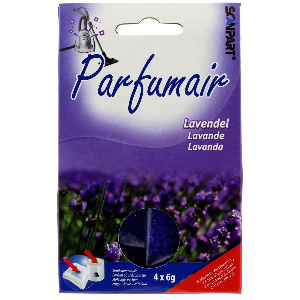 Scanpart Parfumair geurparels lavendel 4x6g