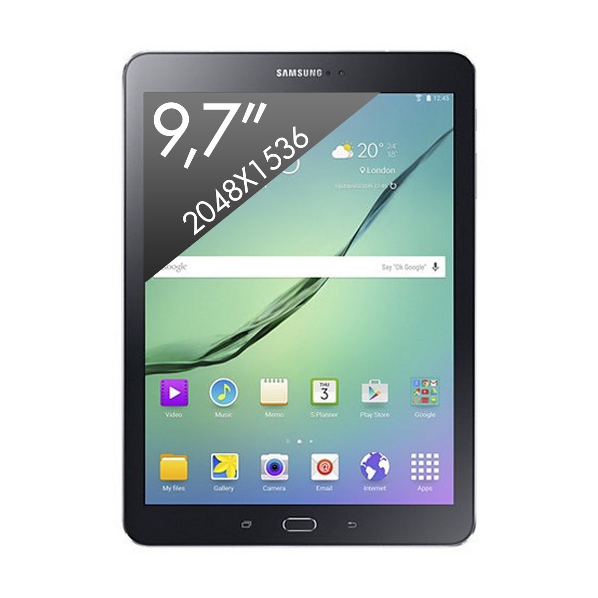 Telefoonleader - Samsung Galaxy Tab S2 9.7 VE (2016) zwart