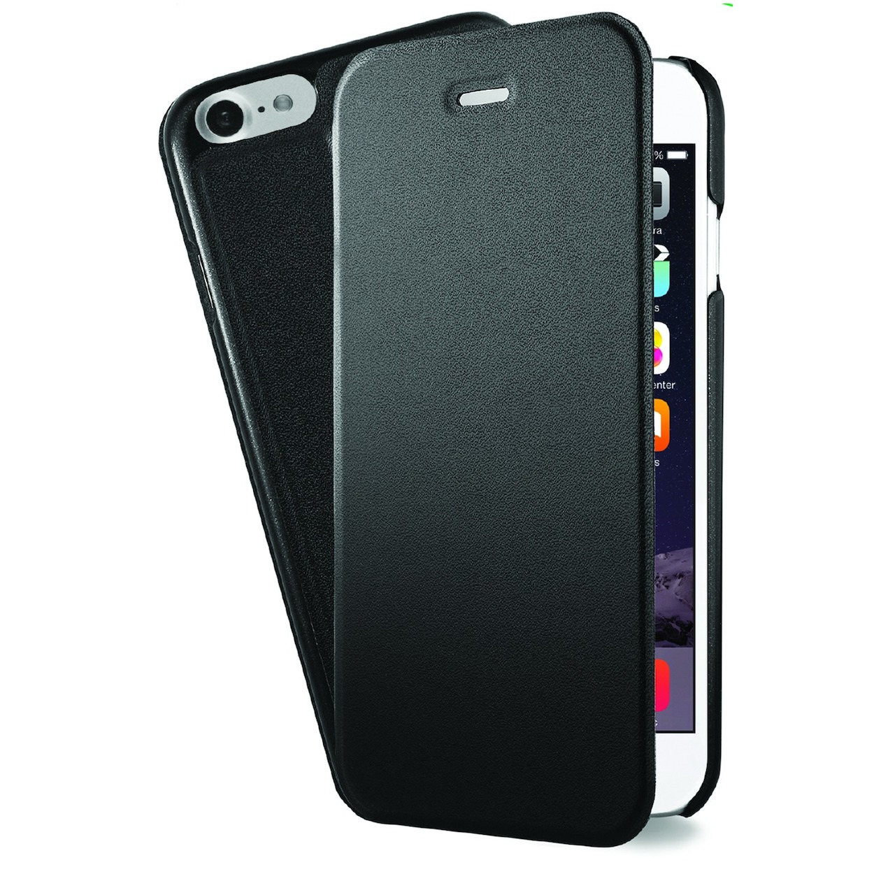 Telefoonleader - Azuri Booklet case Ultra Thin voor Apple iPhone 7/8 zwart