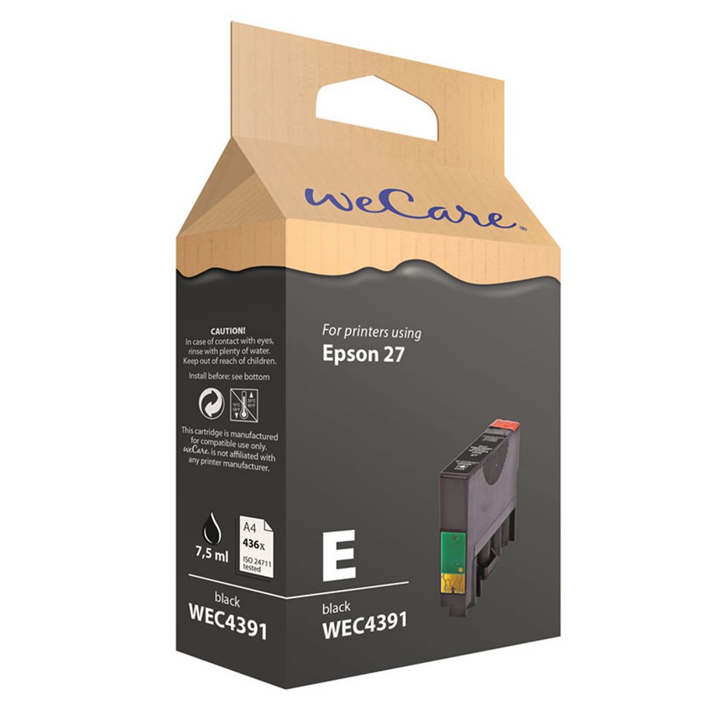 Telefoonleader - Wecare cartridge Epson zwart 7,5ml zwart Telefoonleader - Wecare cartridge Epson zwart 7,5ml zwart