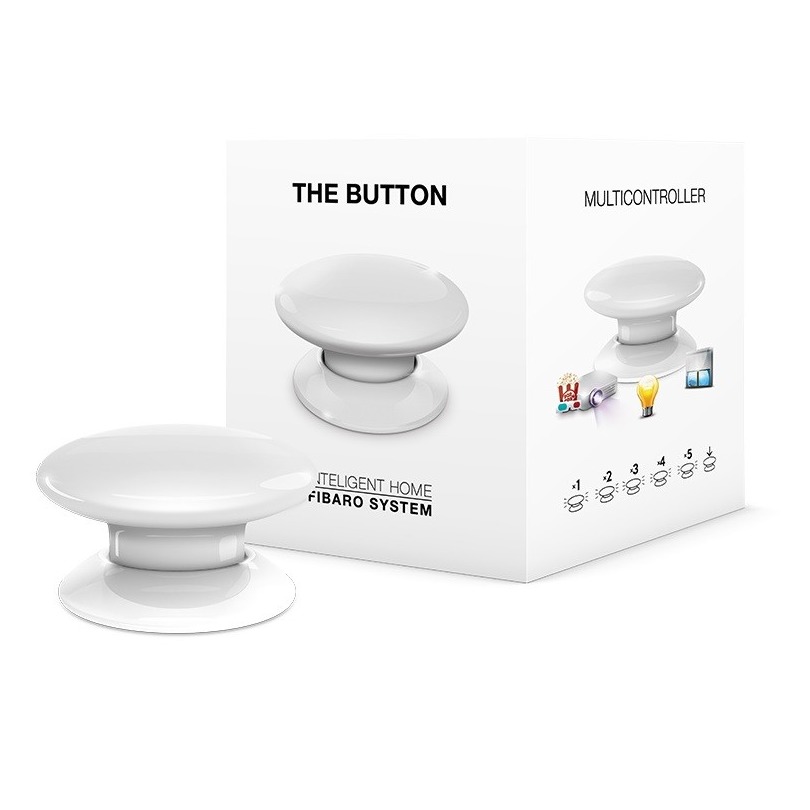 Telefoonleader - Fibaro The Button wit