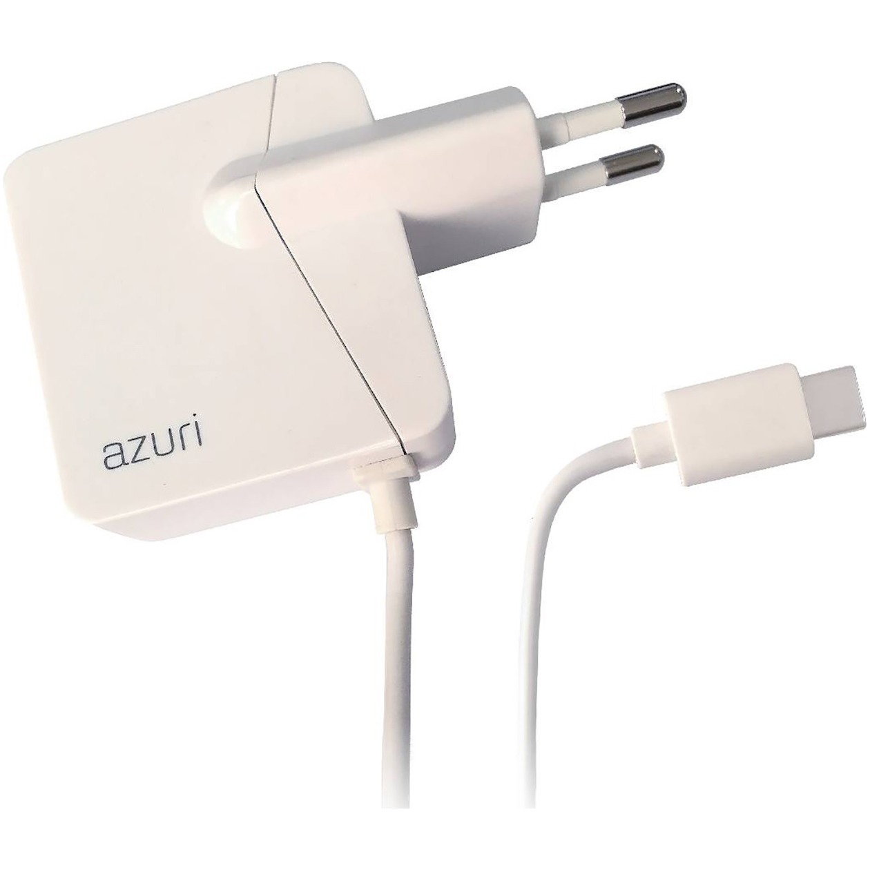 Azuri Thuislader USB type C 2.4amp 1.2m wit