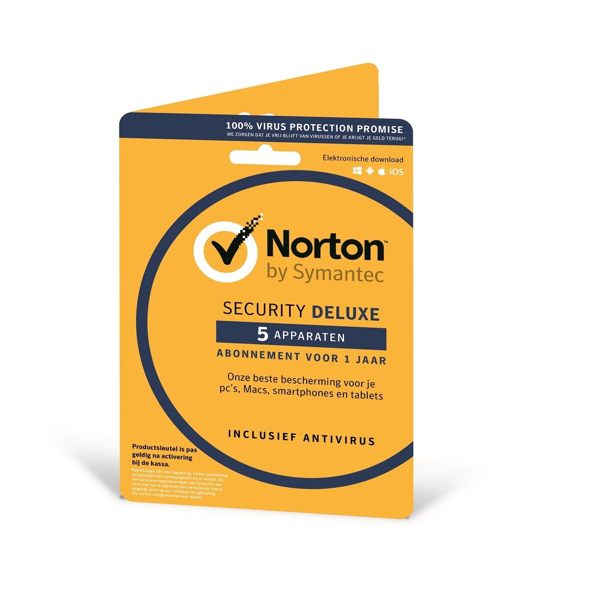 Telefoonleader - Symantec Norton Security Deluxe voor 5 apparaten