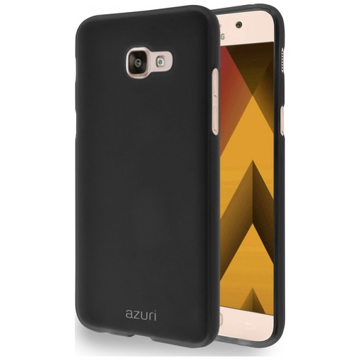 Telefoonleader - Azuri Flexibele cover met zand textuur voor Samsung Galaxy A3 2017 zwart