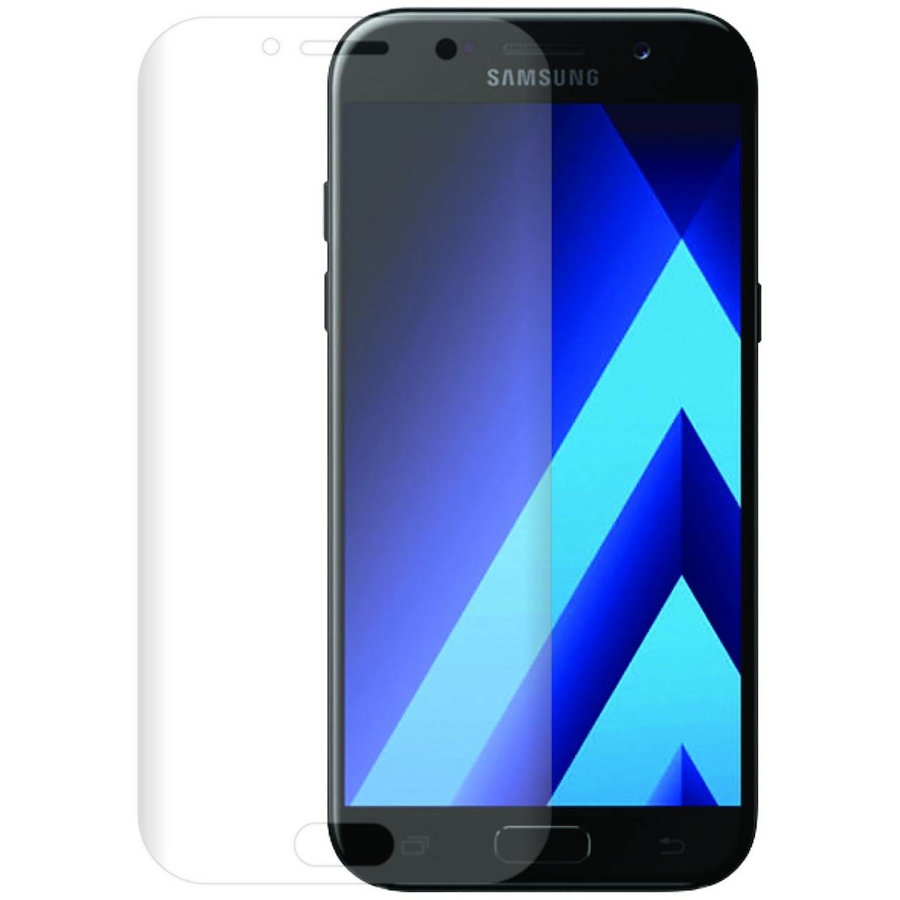 Azuri Tempered Glass Curved Screen Protector voor Samsung Galaxy A5 2017 transparant