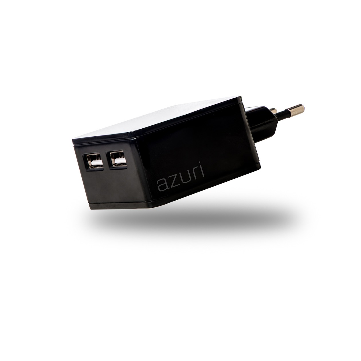 Telefoonleader - Azuri Thuislader 2 x USB 4.8Amp zwart