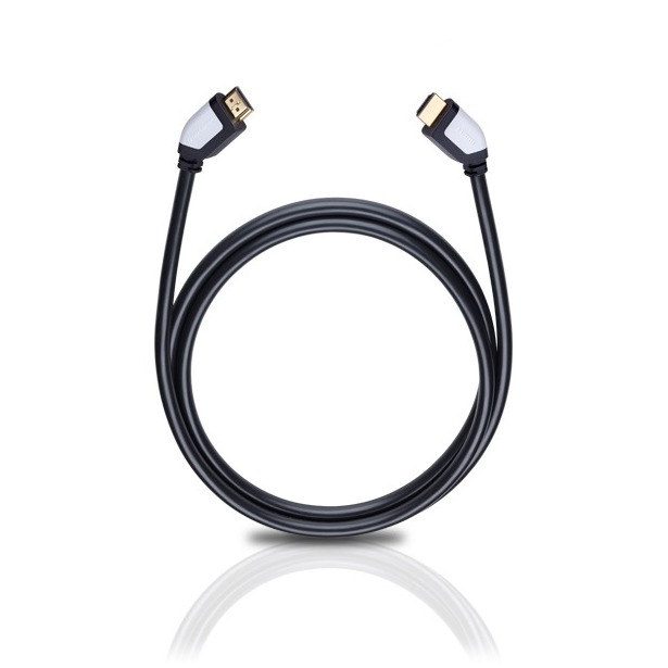 Oehlbach Shape Magic High Speed haakse HDMI-kabel met ethernet lengte 1,2 meter