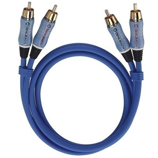 Telefoonleader - Oehlbach Audio-cinchkabel Stereo 2,0 m blauw