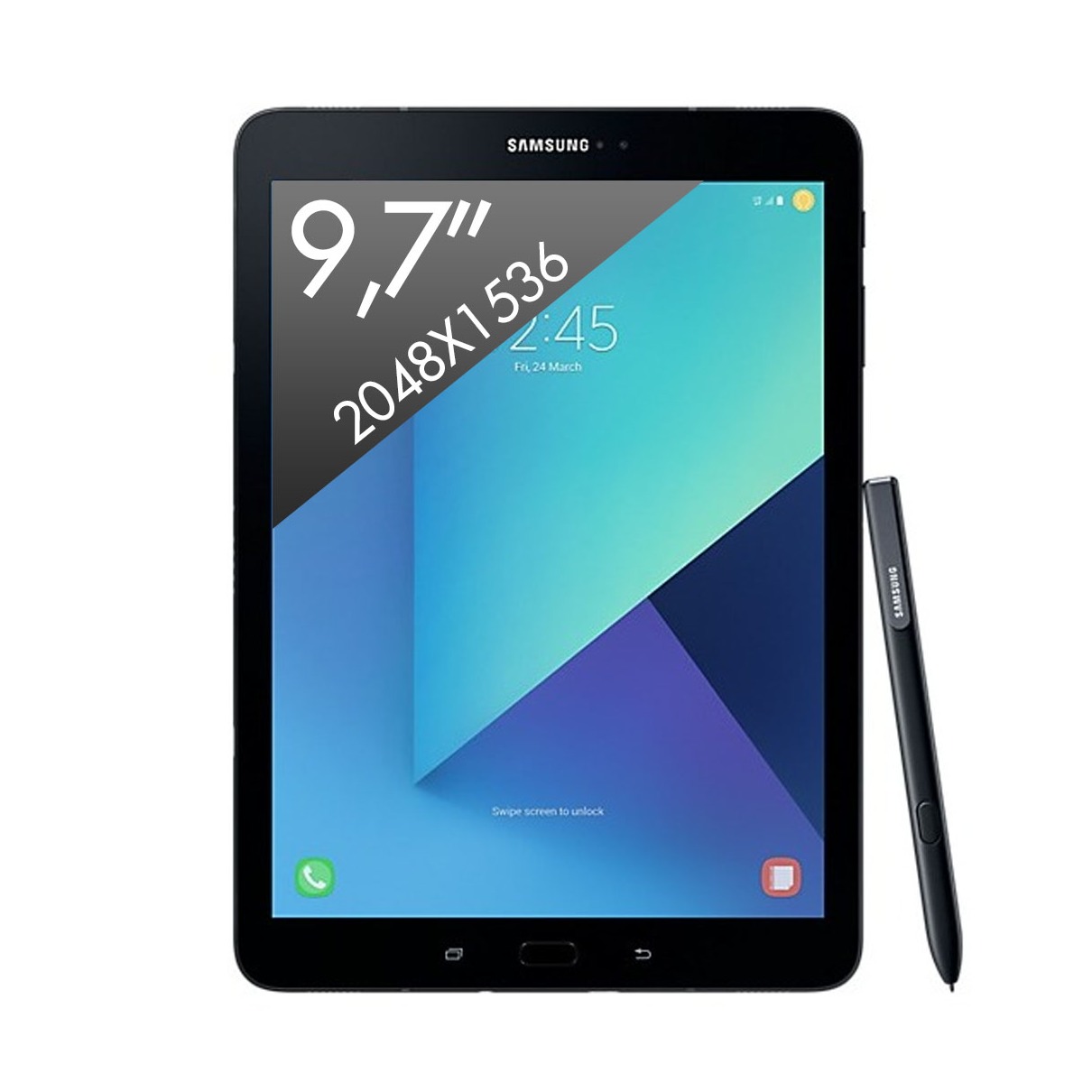 Telefoonleader - Samsung Galaxy Tab S3 9.7 4G zwart