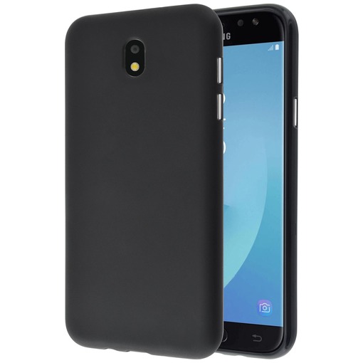 Telefoonleader - Azuri Flexibele cover met zand textuur voor Samsung Galaxy J5 2017 zwart