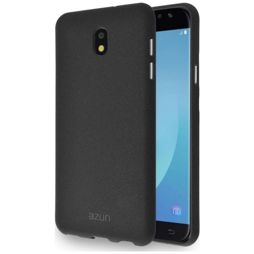 Azuri Flexibele cover met zand textuur voor Samsung Galaxy J7 2017 zwart