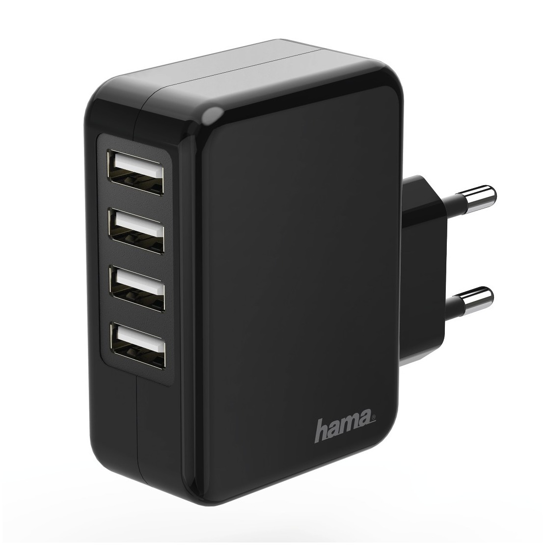 Hama USB-oplader 4x USB-poorten, (4,8 A) zwart