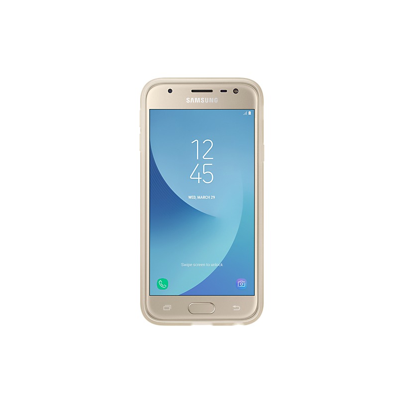 Samsung Jelly Cover - voor Samsung Galaxy J3 2017 goud