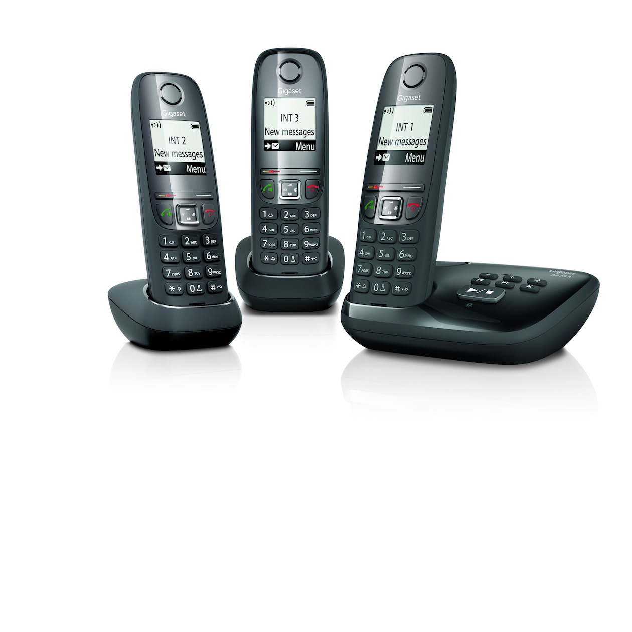 Telefoonleader - Gigaset A475A Trio zwart