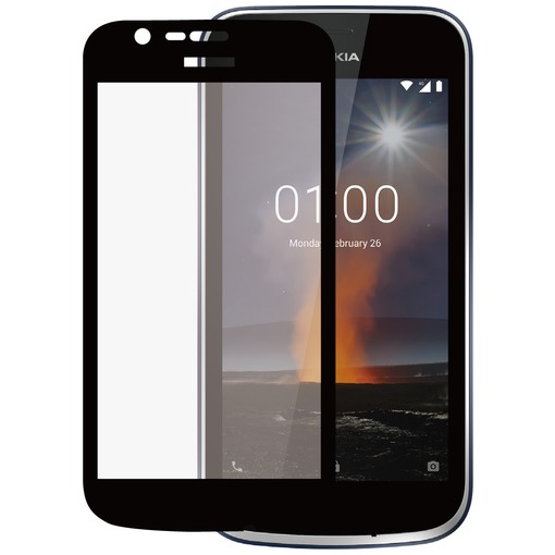 Azuri 2x Tempered Glass flatt RINOX ARMOR - voor Nokia 1 transparant