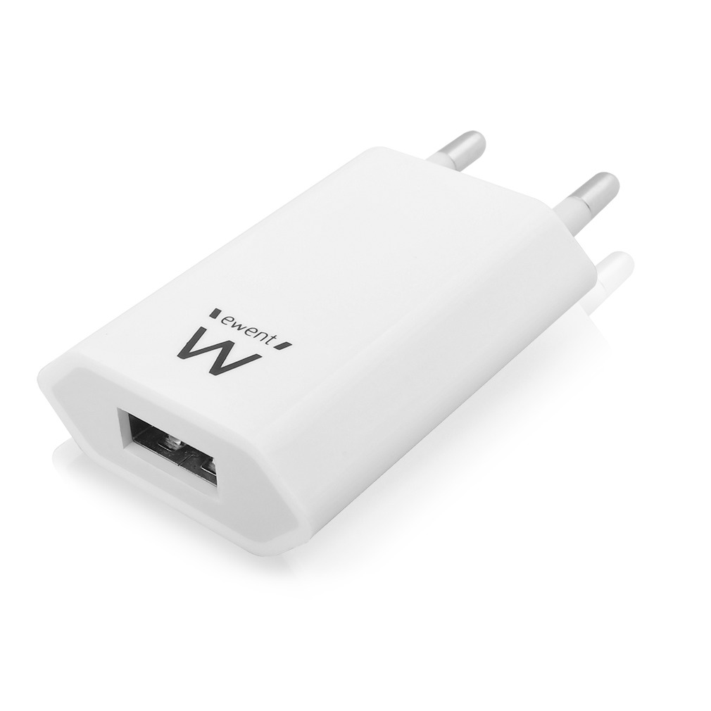 Telefoonleader - Ewent USB Oplader USB smartphone lader 1A - Universeel