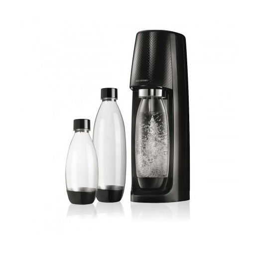 Telefoonleader - Sodastream Spirit incl. 3 herbruikbare literflessen en 60L CO2 cilinder zwart