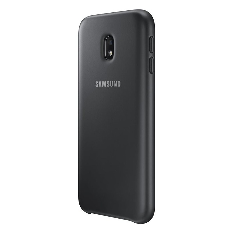Telefoonleader - Samsung Dual Layer Back Cover voor Galaxy J3 2017 zwart