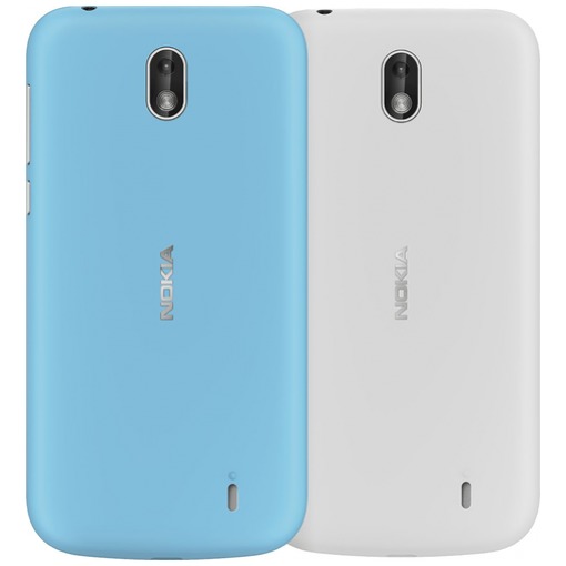 Telefoonleader - Nokia Duo back cases - voor 1 blauw/grijs