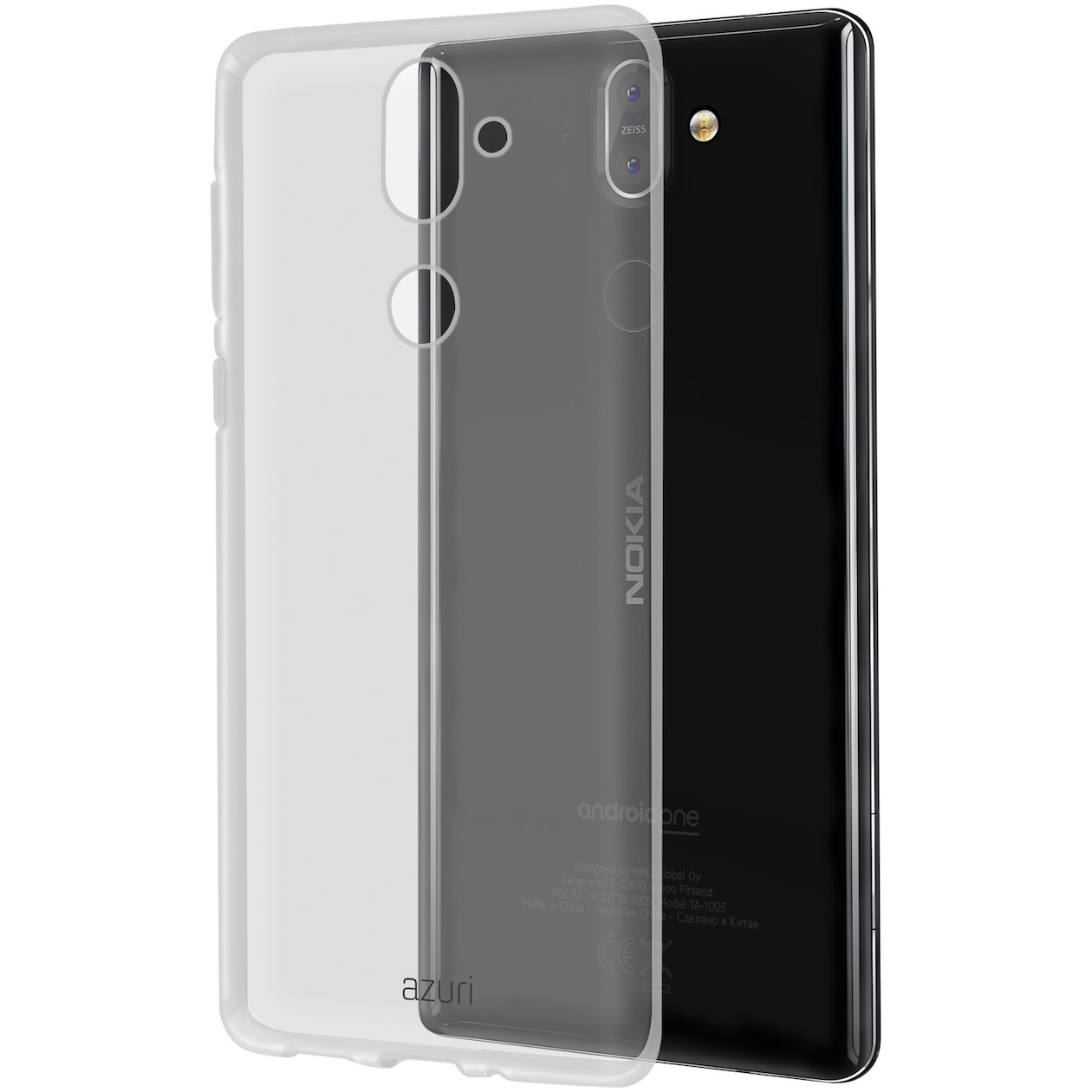 Azuri Case TPU - voor Nokia 8 Sirocco transparant