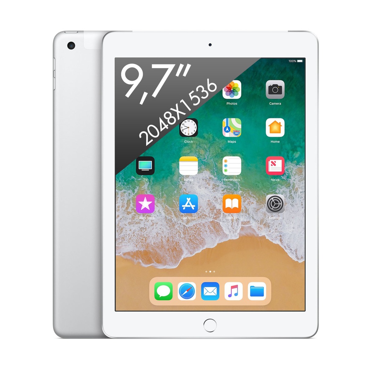 Telefoonleader - Apple iPad (2018) Wifi (32GB) zilver