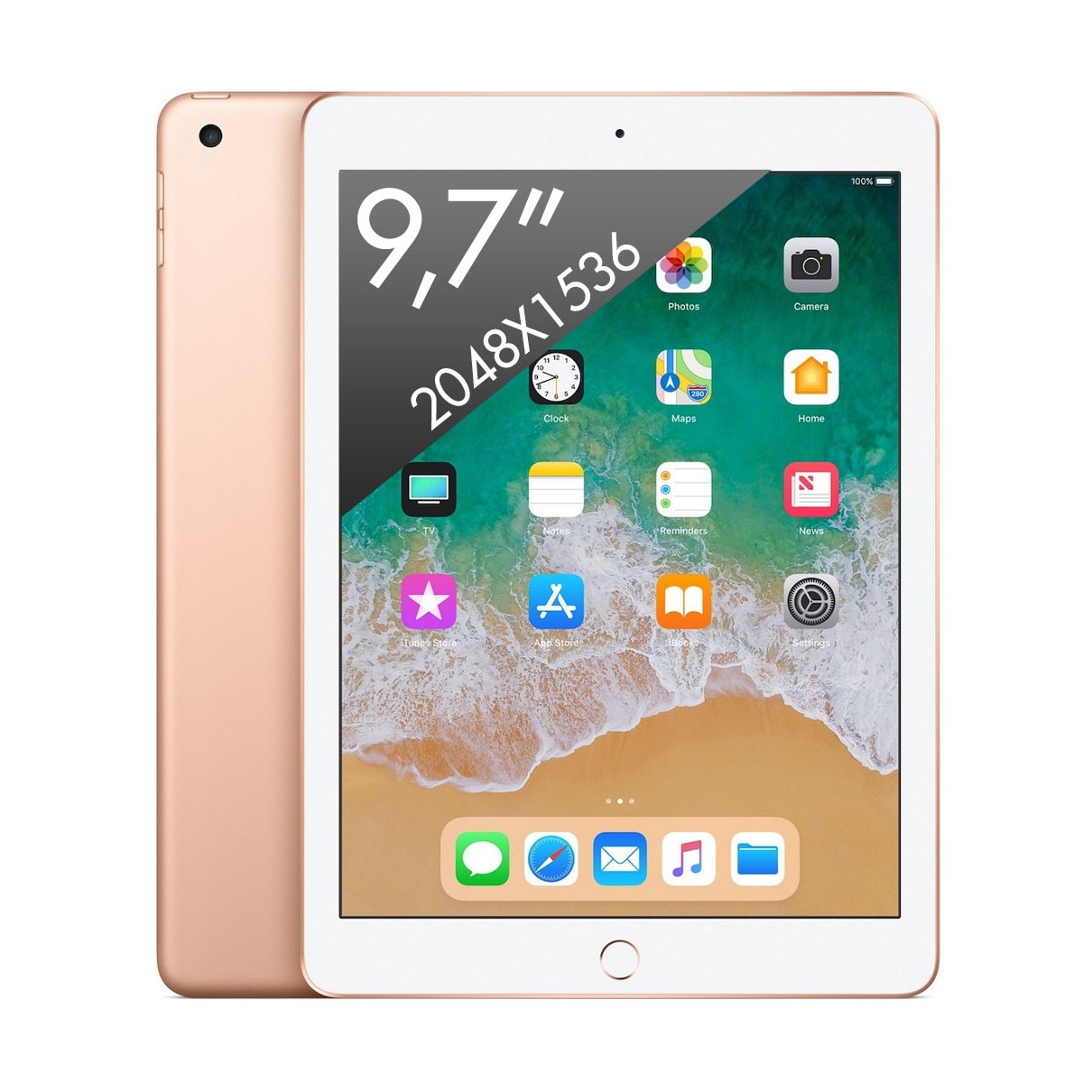 Telefoonleader - Apple iPad (2018) Wifi (32GB) goud