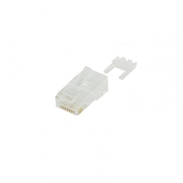 Ewent Modular CAT6 Connector RJ45 (10 pieces) Round Stranded or Round Solid wit