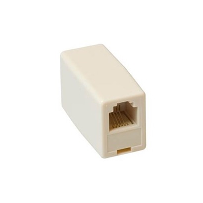 Telefoonleader - Ewent Modular koppelstuk RJ45 - RJ45 wit