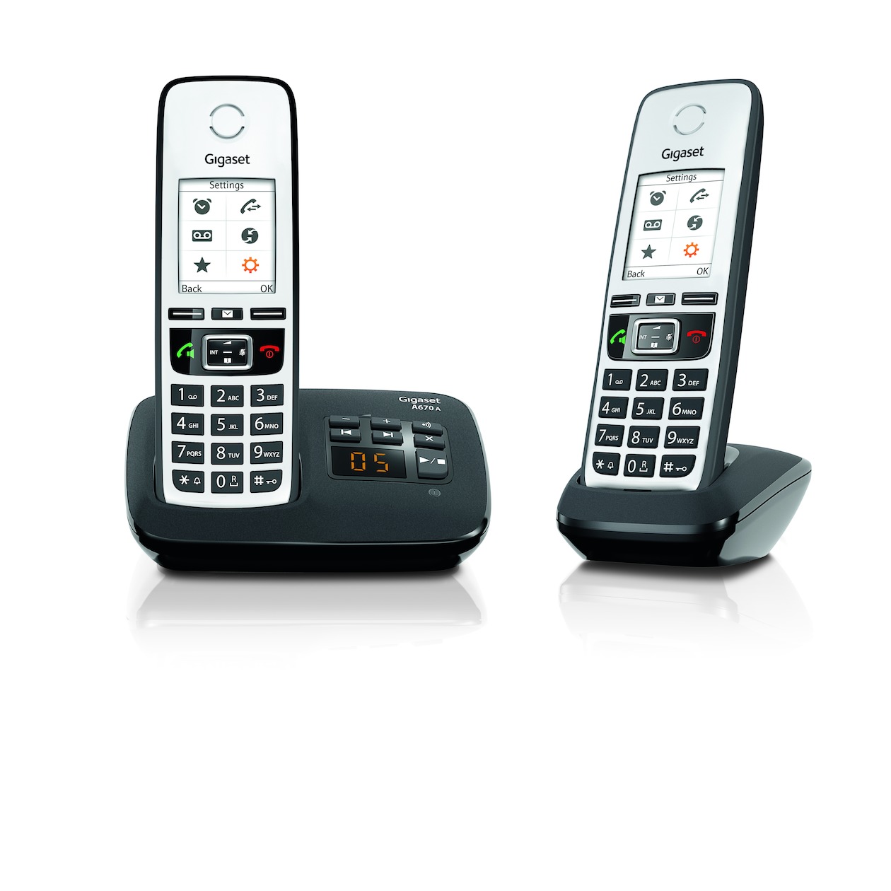 Telefoonleader - Gigaset A670A Duo zwart