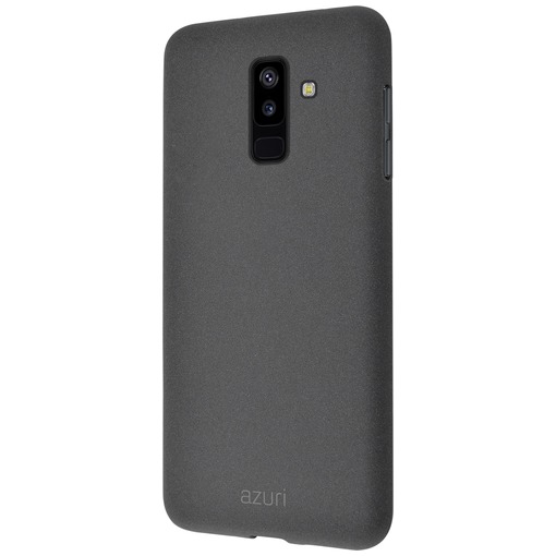 Azuri Flexible cover met zandtextuur voor Samsung A6 Plus (2018) grijs