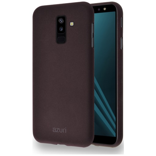 Telefoonleader - Azuri Flexible cover voor Galaxy A6 Plus (2018) bruin