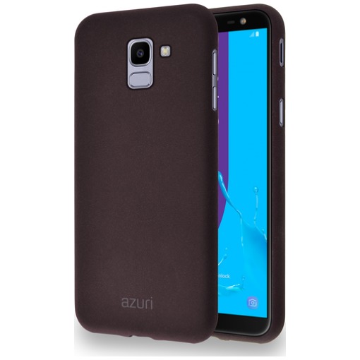 Telefoonleader - Azuri Flexible cover voor Galaxy J6 (2018) bruin