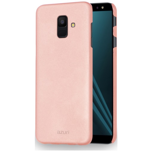 Azuri Metallic cover voor Galaxy A6 (2018) goud/roze