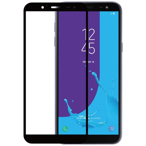 Azuri Tempered Glass flat RINOX ARMOR Samsung J6 (2018) zwart