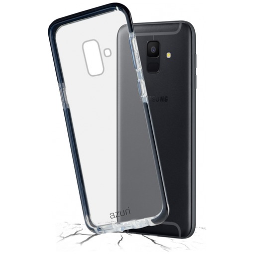 Telefoonleader - Azuri Flexible bumpercover voor Samsung A6 (2018) zwart