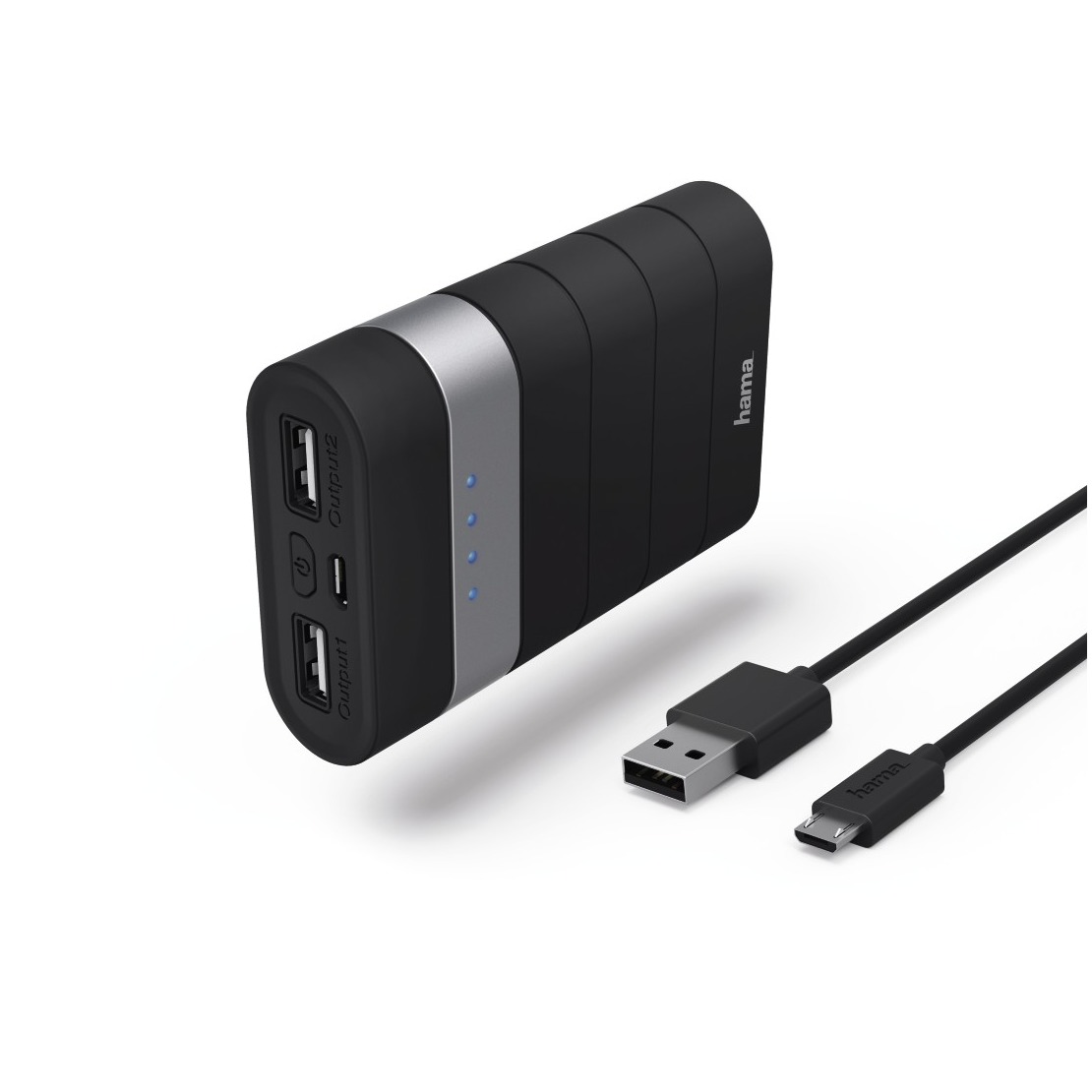 Telefoonleader - Hama Powerbank Trip 7.800 mAh zwart