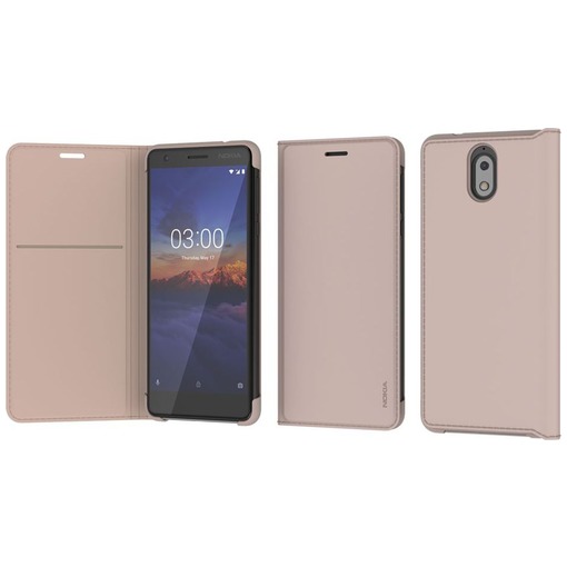 Nokia Slim Flip Case - voor 3.1 beige