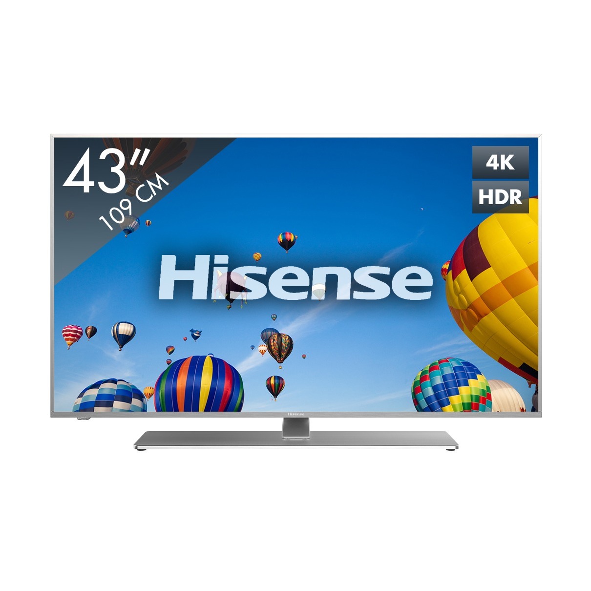 Telefoonleader - Hisense H43A6550/NL zilver