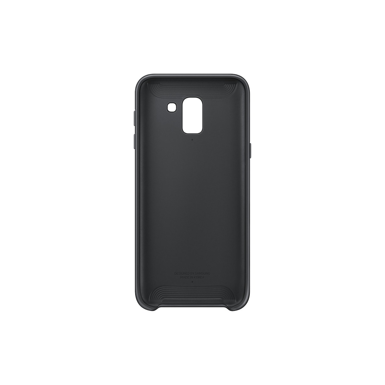 Telefoonleader - Samsung Dual layer cover - Samsung Galaxy J6 zwart