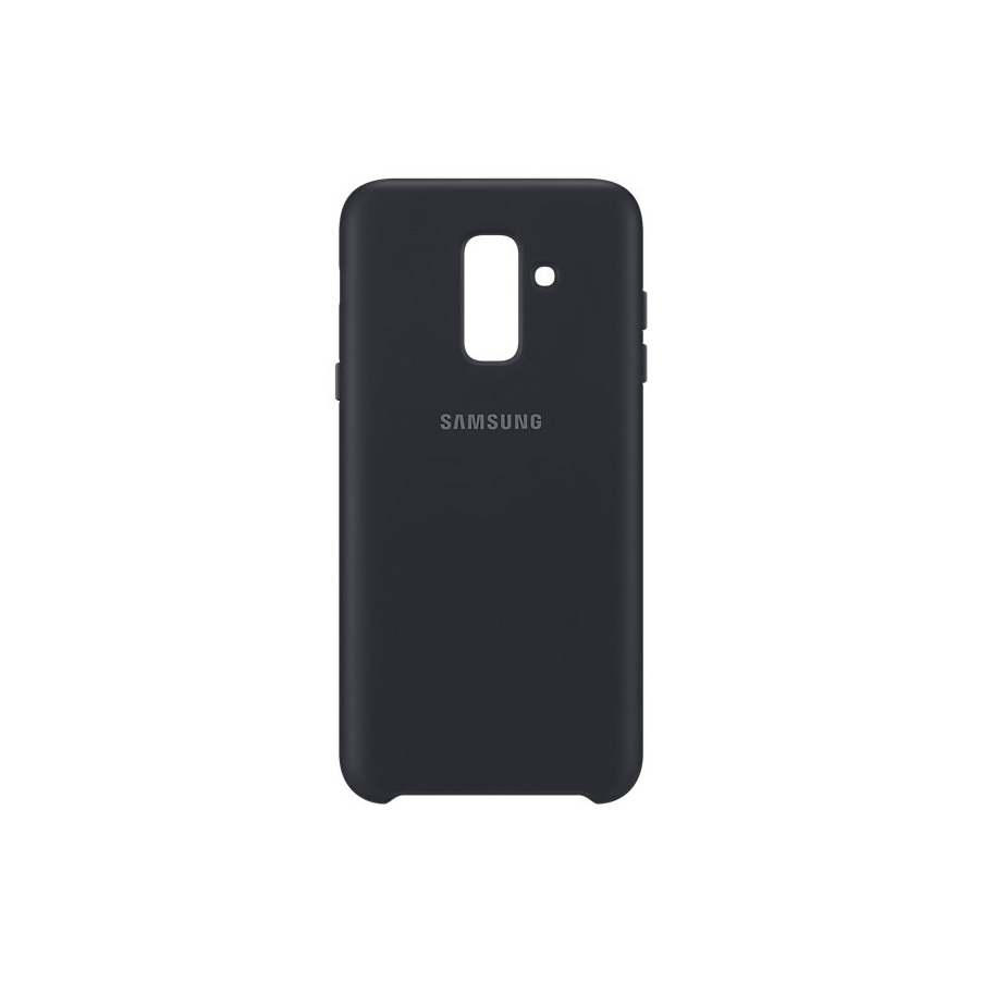 Telefoonleader - Samsung Dual layer cover - Samsung A605 Galaxy A6 Plus zwart