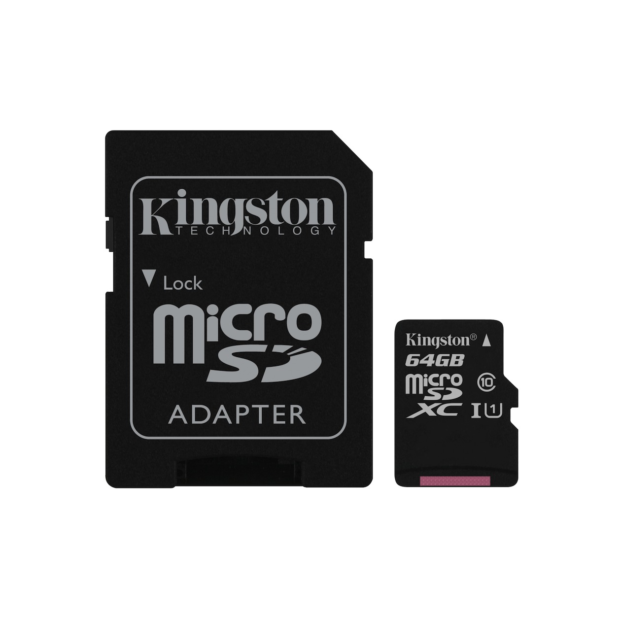 Telefoonleader - Kingston Canvas Select microSDHC 64GB + SD-adapter