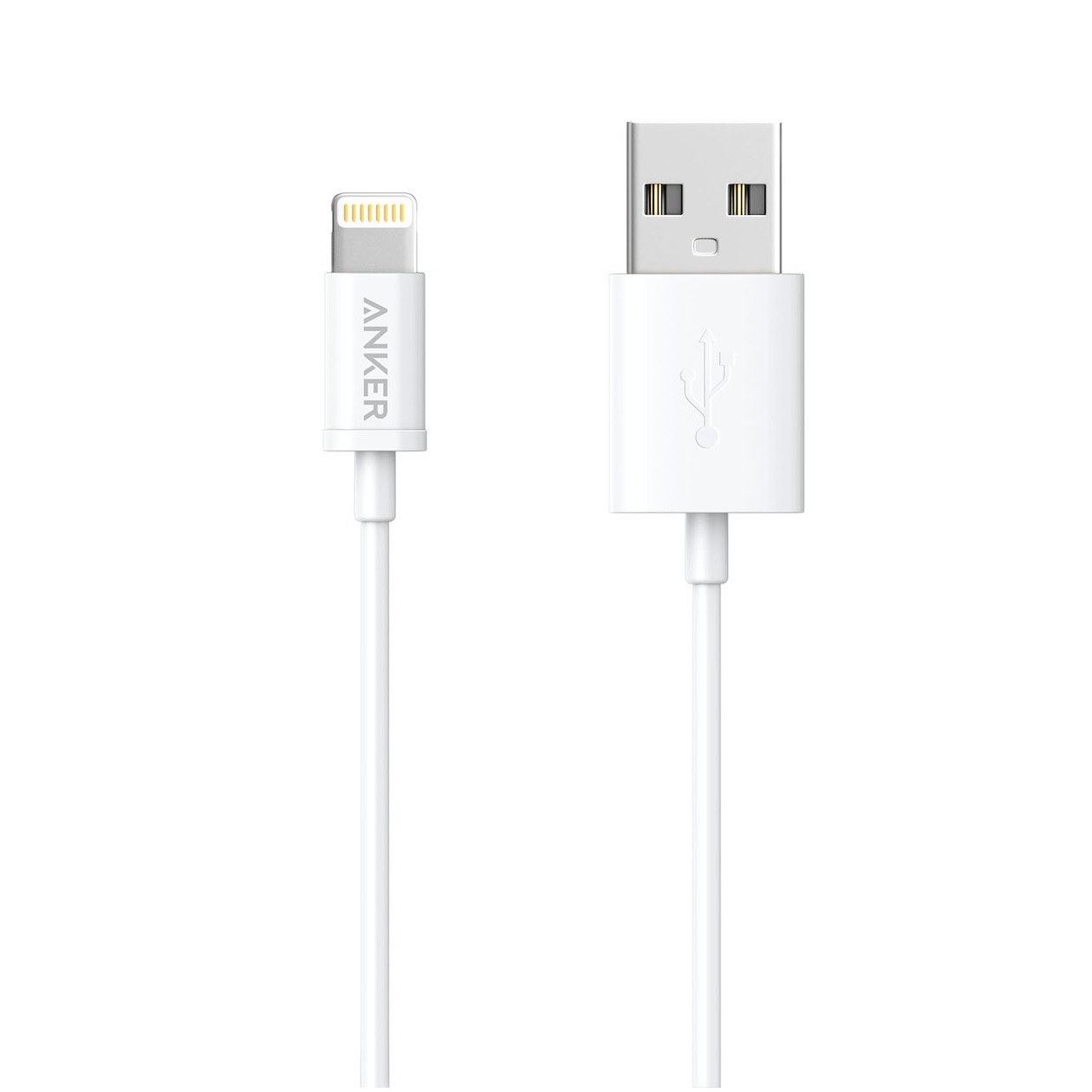 Anker Lightning naar USB kabel (0.9m) wit