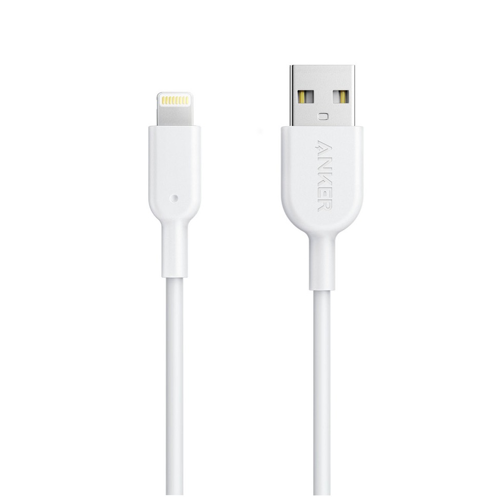 Telefoonleader - Anker PowerLine II met lightning Connector (0.9m) wit