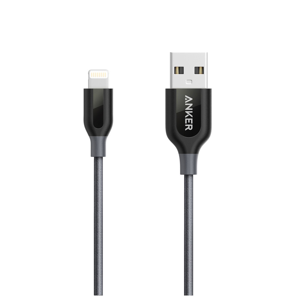 Anker PowerLine+ Lightning (0.9m) space grijs