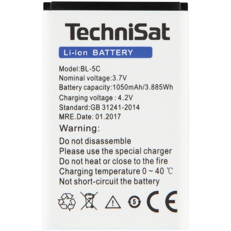 TechniSat Lithium batterij voor TECHNIRADIO 6 IR, DIGITRADIO 1, DIGITRADIO 2 / 2S⦠Batterij