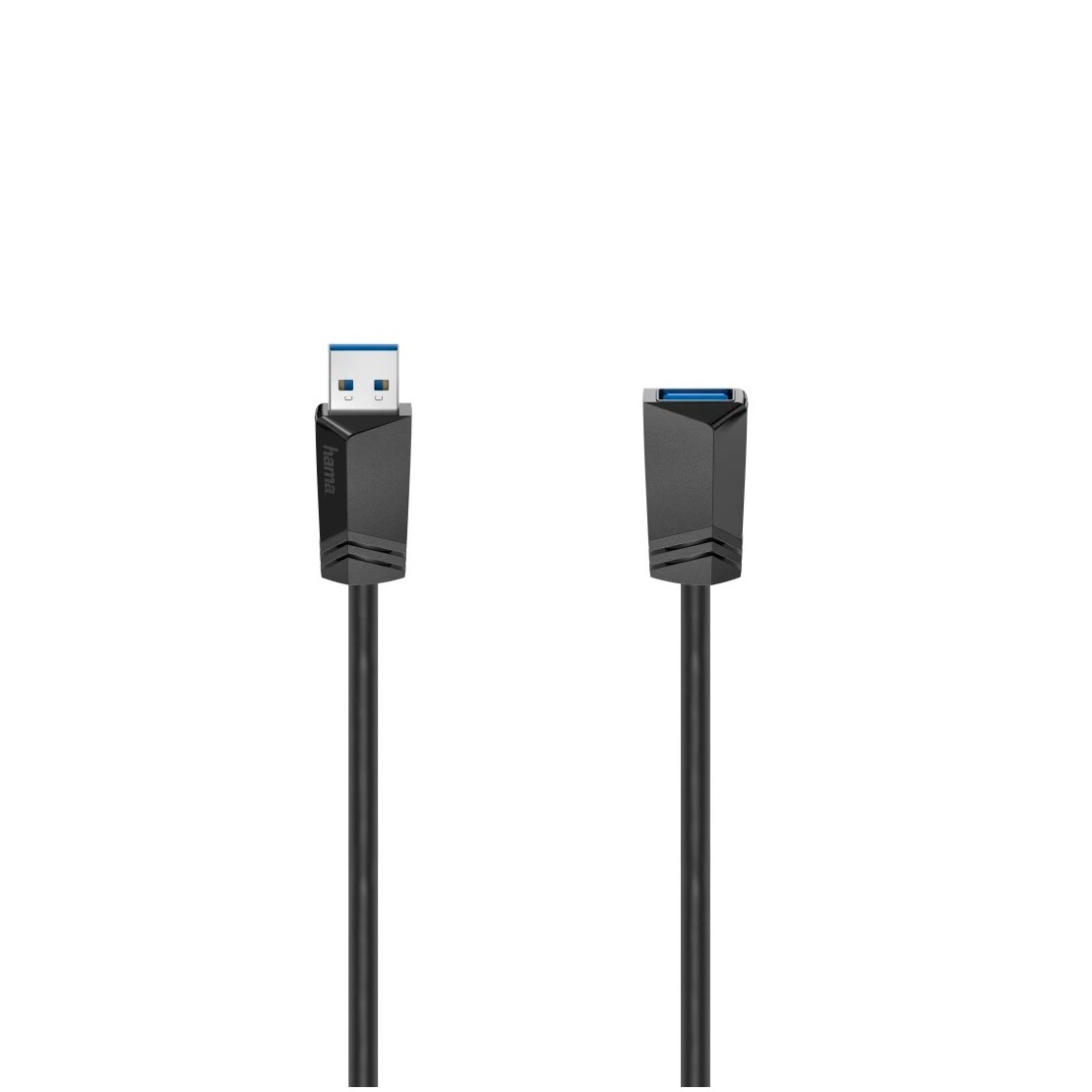 Hama USB 3.2 Gen1 (USB 3.0-USB 3.1 Gen1) USB-A bus, USB-A stekker 1.50 m Zwart