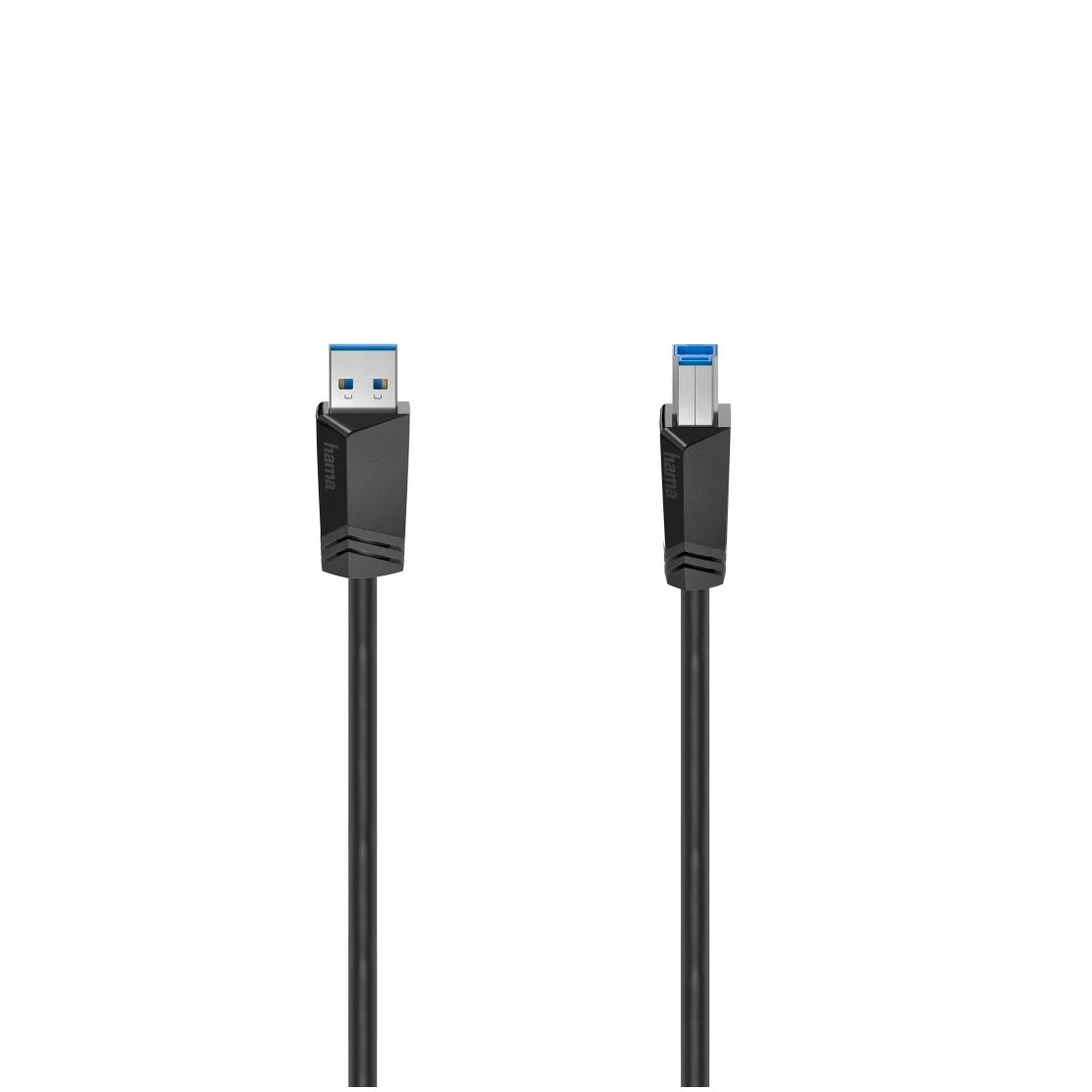 Hama USB-kabel USB 3.2 Gen1 (USB 3.0-USB 3.1 Gen1) USB-A stekker, USB-B stekker 1.50 m Zwart