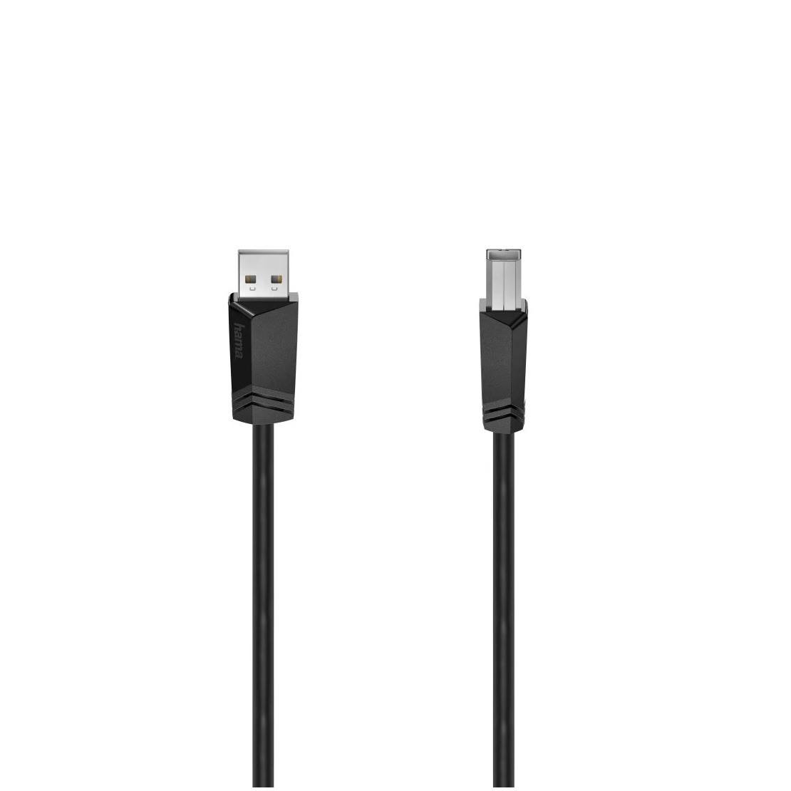 Hama USB-kabel USB 2.0 USB-A stekker, USB-B stekker 3.00 m Zwart