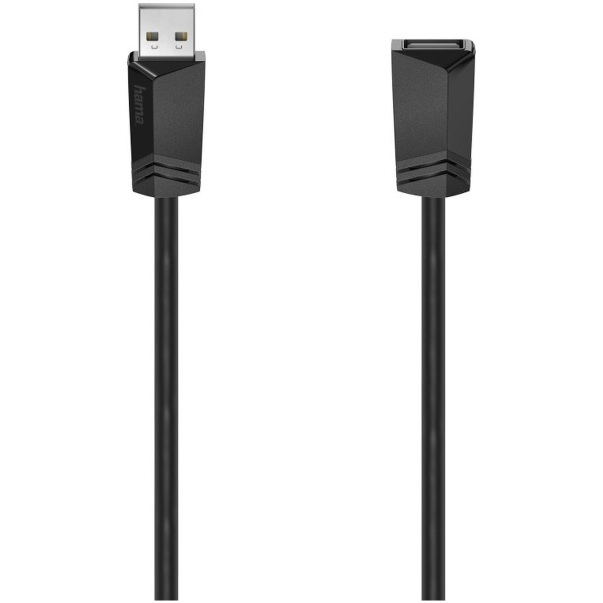 Hama USB-kabel USB 2.0 USB-A bus, USB-A stekker 1.50 m Zwart