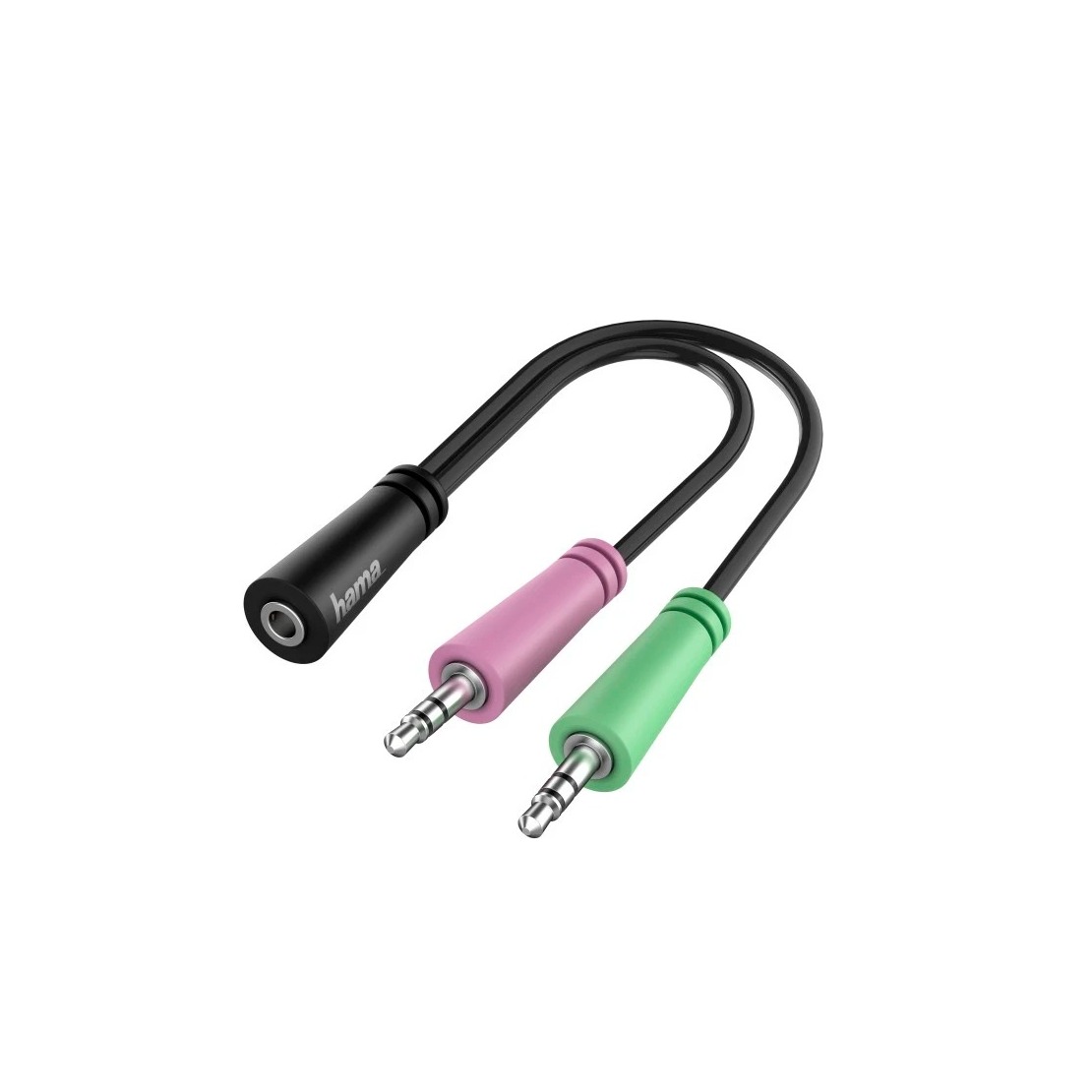 Hama 00200351 Jackplug Audio Aansluitkabel [2x Jackplug male 3.5 mm 1x Jackplug female 3.5 mm] 0.15 